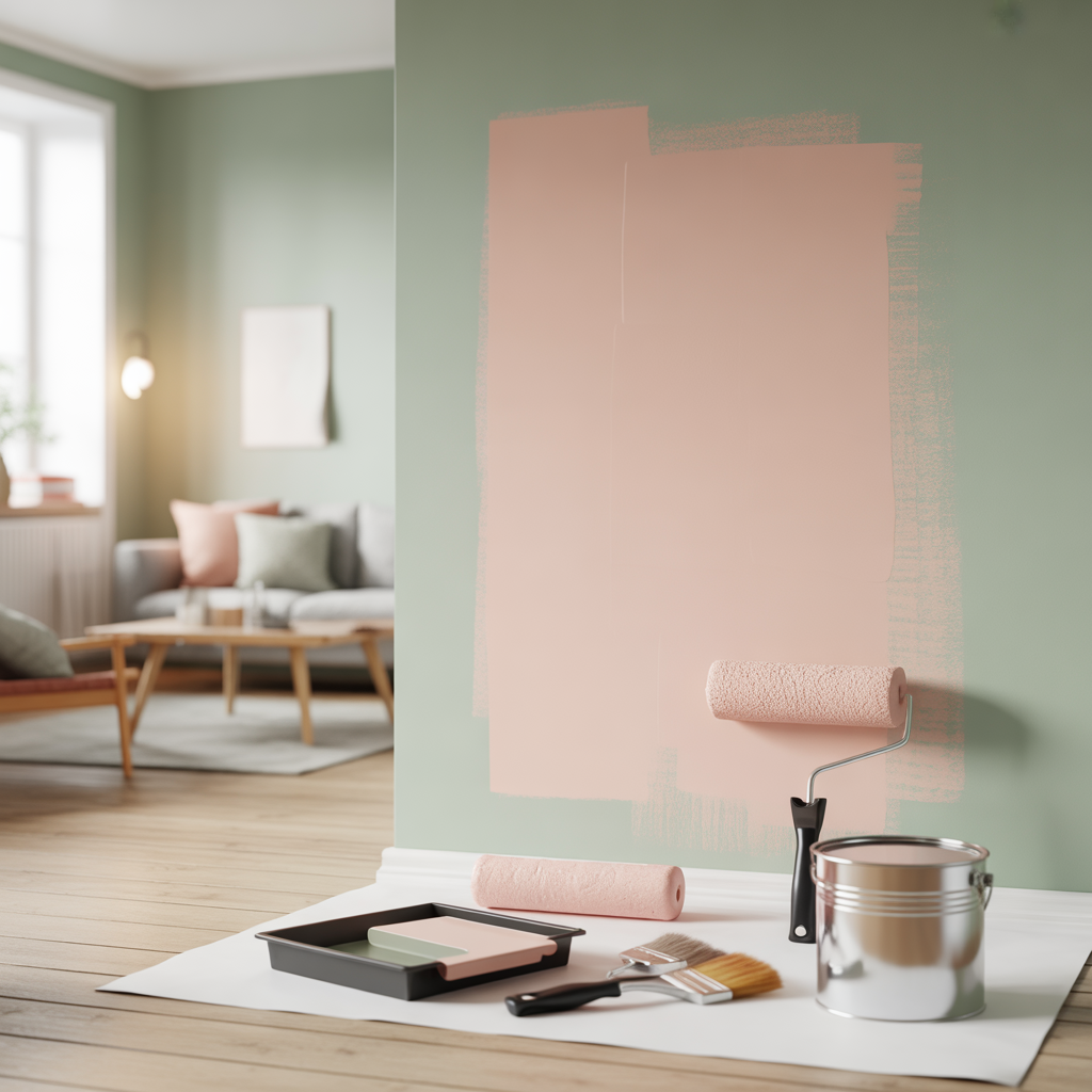 12.Sa malar du en vagg i pastelltoner for en mjuk kansla